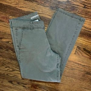 olive/grey/brown Sonoma capris